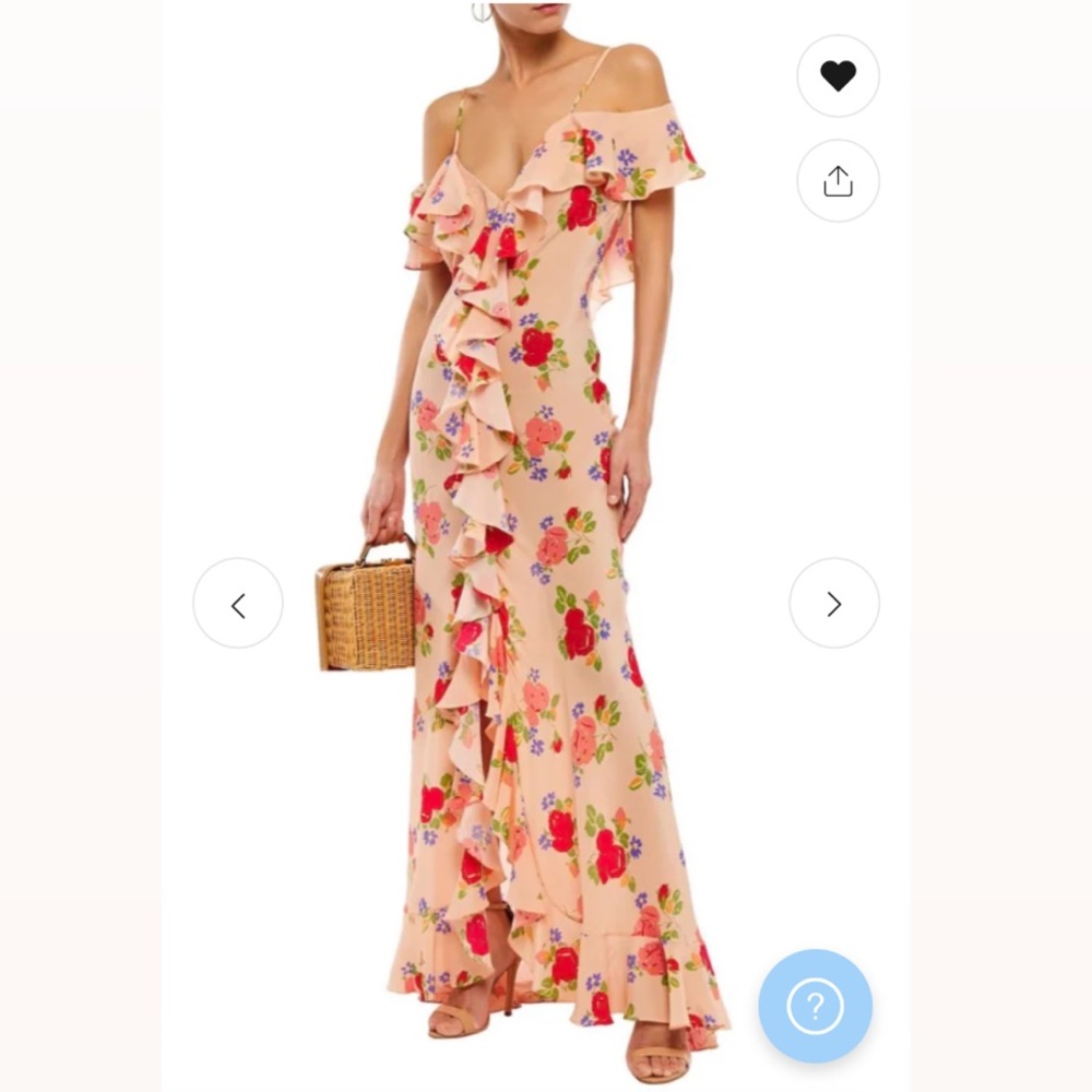 Floral Off-Shoulder Ruffle Dress